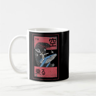 Taza De Café Espacio Temático Astronauta Hombre En Una Ballena