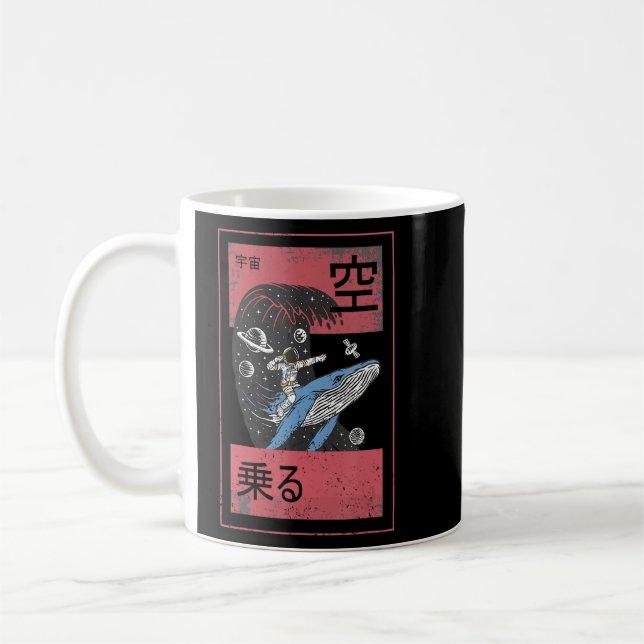 Taza De Café Espacio Temático Astronauta Hombre En Una Ballena (Izquierda)