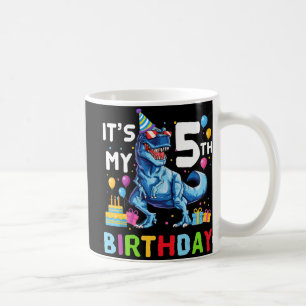 Taza De Café Espacio Ultraterrestre 5 años de edad 5º cumpleaño