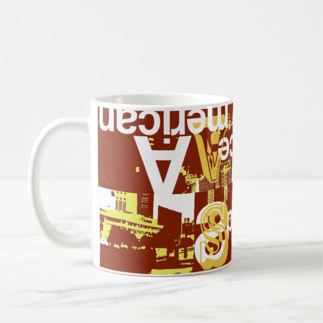 Taza De Café EspacioAmericano en rojo (Izquierda)