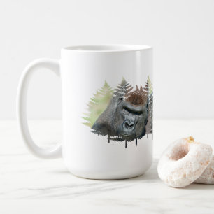 Taza De Café Espaldablanca emergiendo de los árboles