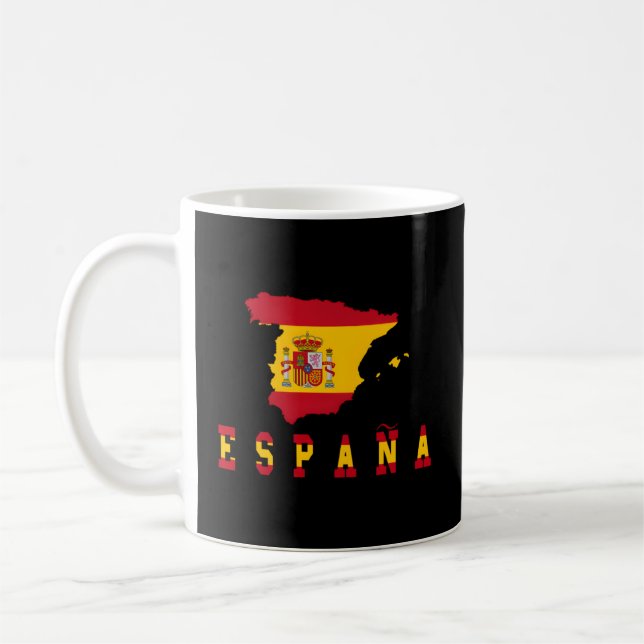 Taza De Café España Bandera Espana (Izquierda)