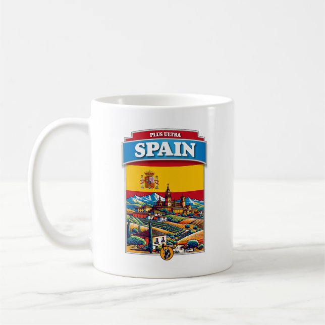 Taza De Café España Bandera Europa (Izquierda)