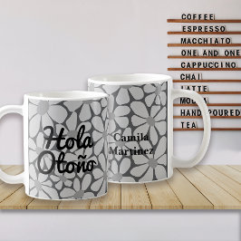Taza De Café Español Hello Otoño Fall Vibes Personalize