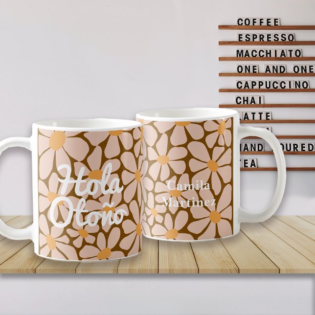 Taza De Café Español Hello Otoño Fall Vibes Personalize (Subido por el creador)