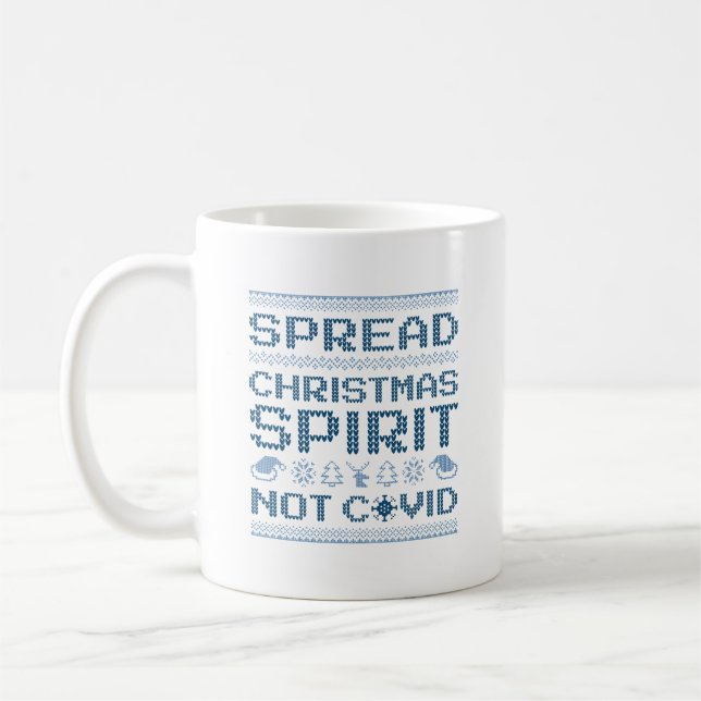 Taza De Café Esparcir el espíritu de los Navidades no convivir (Izquierda)
