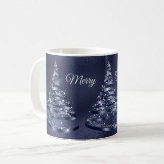 Taza De Café Esparkle de árbol de cinta azul brillante para nav
