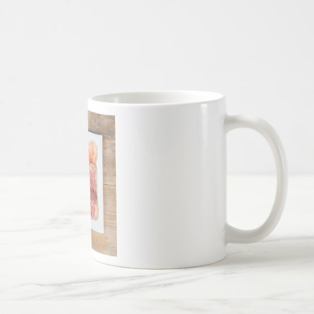 Taza De Café Espárragos verdes con jamón y fresas (Derecha)