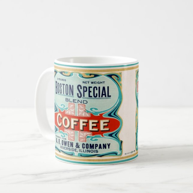 Taza de café especial de Boston (Anverso izquierdo)