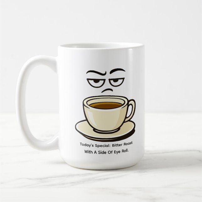Taza De Café Especial del día: Tostada amarga  (Izquierda)