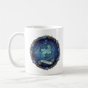 Taza de café especial del Zodíaco de Piscis
