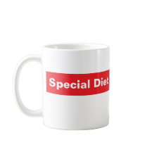 taza de café ESPECIAL DIET, humor de la policía