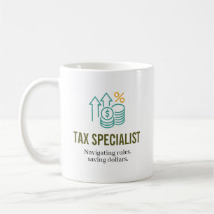 Taza De Café Especialista de impuestos - Nombre personalizado