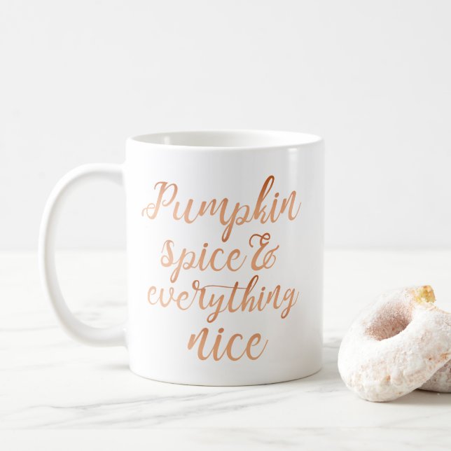Taza De Café Especias de calabaza y todo lo bueno (Con donut)