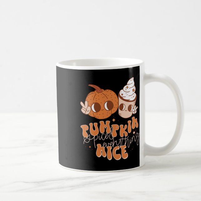 Taza De Café Especias De Calabaza Y Todo Lo Bueno Temporada De  (Derecha)