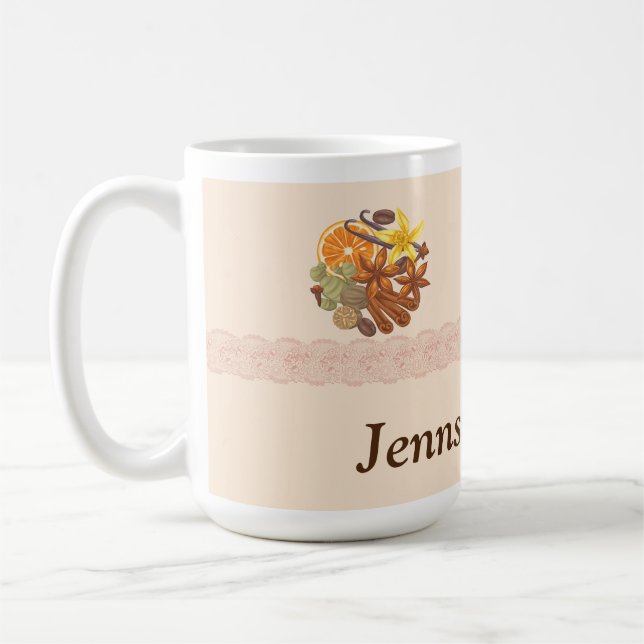 Taza De Café Especias, temporadas y extractos de personalizable (Izquierda)