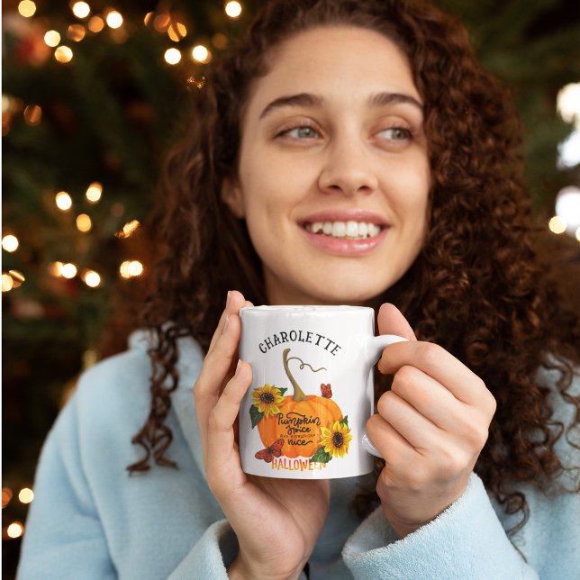 Taza De Café Especie de calabaza Halloween personalizable (Subido por el creador)