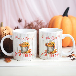 Taza De Café Especie de calabaza y todo bueno - Mug de otoño