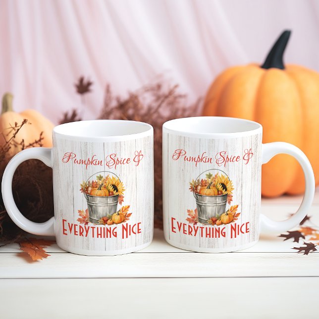 Taza De Café Especie de calabaza y todo bueno - Mug de otoño (Subido por el creador)