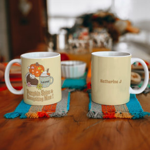 Taza De Café Especie de calabaza y todo el nombre personalizado