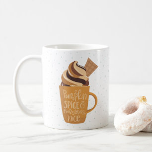 Taza De Café Especie de calabaza y todo lo lindo latte