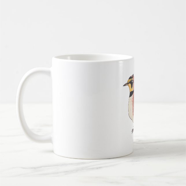 Taza De Café Especies de ave de larva silvestre arte acuático (Izquierda)