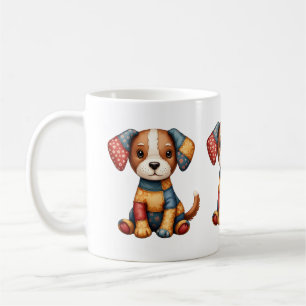 Taza De Café Espectacular arte folclórico del Cachorro Cottagec
