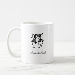 Taza De Café Espectacular, elegante, dulce danza de la celebrac