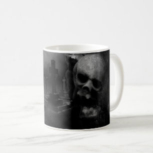 Taza De Café Espectacular y espantoso cementerio, Halloween