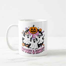 Taza De Café Espectacular Y Groovy Disco Fantasmas Retro Hallow
