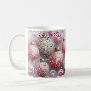 Taza De Café Espectaculares adornos de Navidad impresionistas