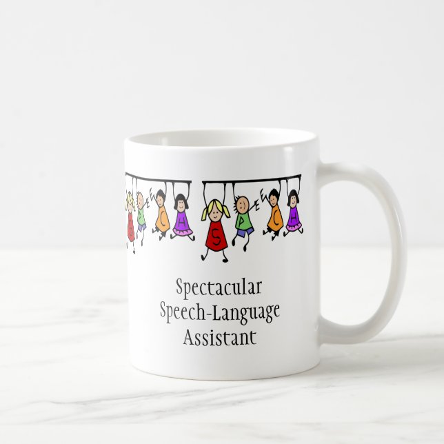 Taza De Café Espectaculares niños adorables ayudantes de habla  (Derecha)