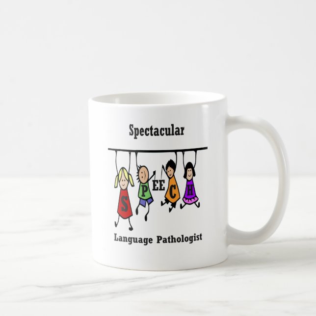 Taza De Café Espectaculares niños patólogos de habla (Derecha)