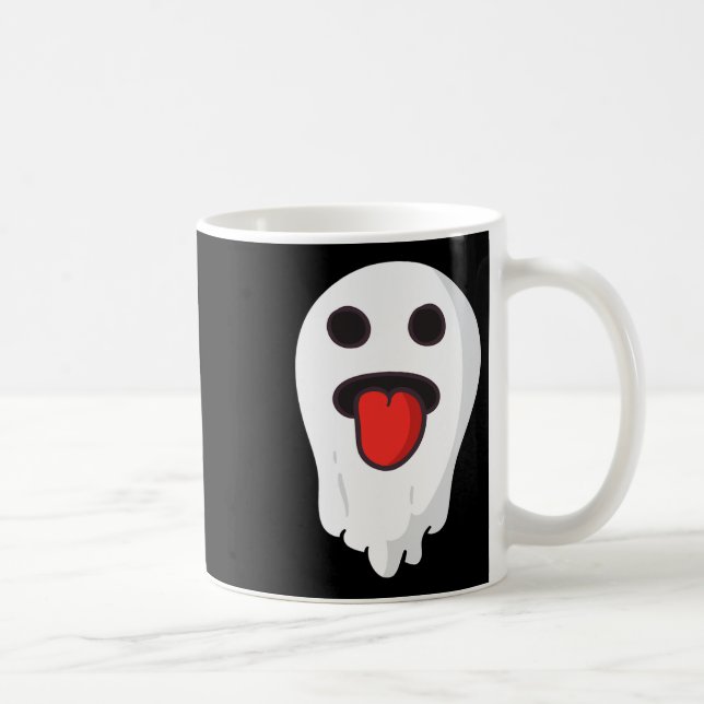 Taza De Café Espectáculo De Cara Fantasma Para Halloween Disfra (Derecha)
