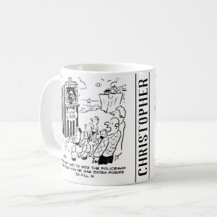 Taza De Café Espectáculo de Punch & Judy Falta Policía