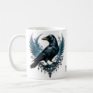 Taza De Café Espectáculo negro majestuoso sentado sobre un ador