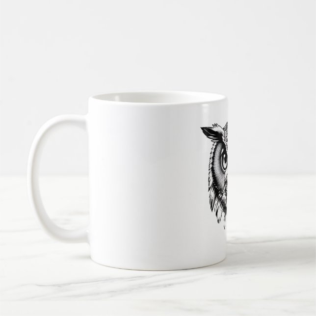 Taza De Café Espectáculos De Lechuza Sabia (Izquierda)