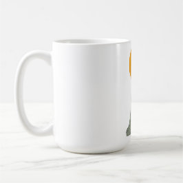 Taza De Café Espectador etéreo contra la luna llena