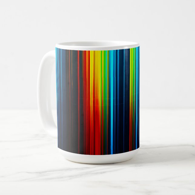 Taza De Café Espectro de Luz Vibrante (Anverso izquierdo)