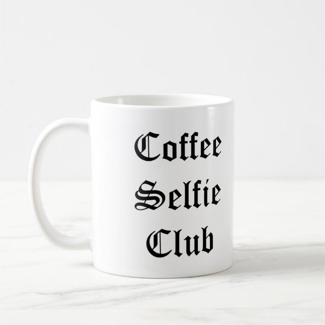 Taza De Café Espejo escribiendo Selfie Mug (Izquierda)