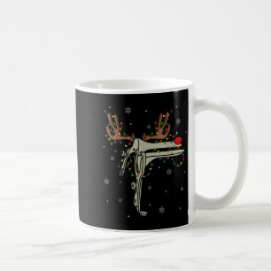Taza De Café Espejo Reno Luz de Navidad Médico Ob Ginecólogo En