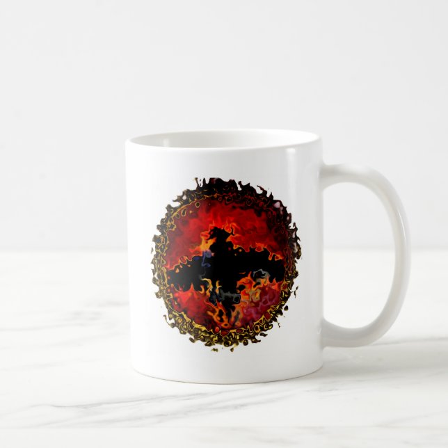 Taza De Café Espeluznante arte moderno (Derecha)