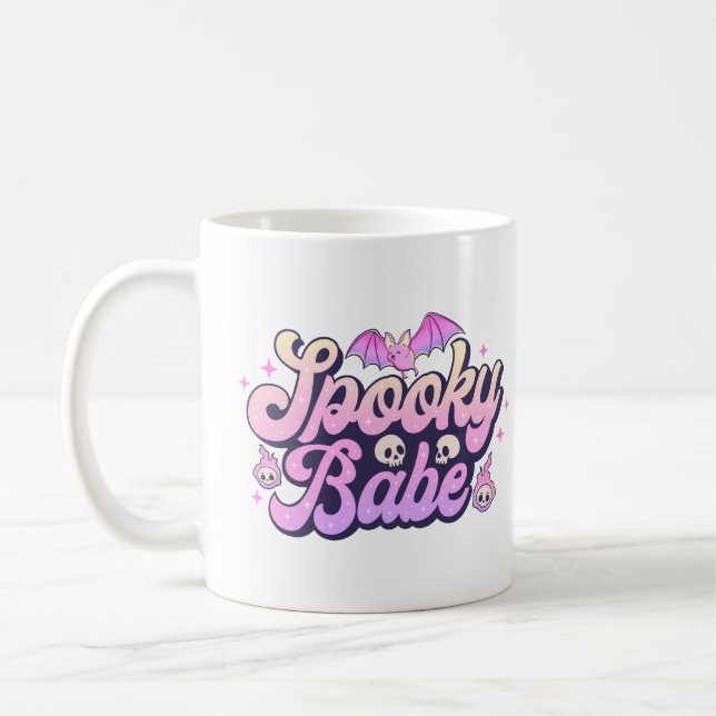 Taza De Café Espeluznante Babe Cute Halloween (Izquierda)
