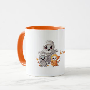 Taza de café espeluznante de momias lindas de Hall