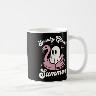 Taza De Café Espeluznante Ghoul verano lindo fantasma Flamingo 