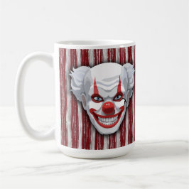 Taza De Café Espeluznante Halloween del Carnaval de Payaso