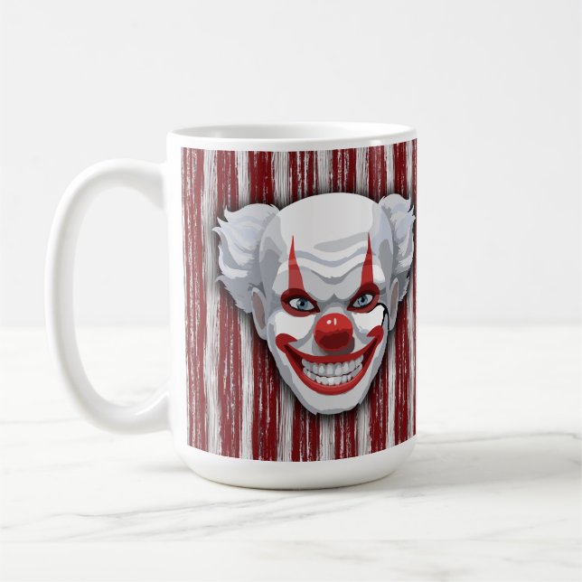 Taza De Café Espeluznante Halloween del Carnaval de Payaso (Izquierda)