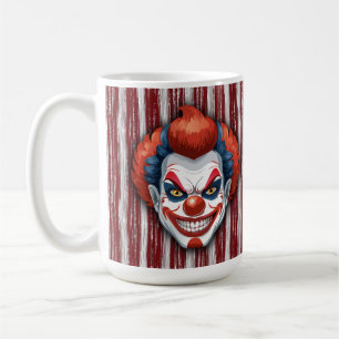 Taza De Café Espeluznante Halloween del Carnaval de Payaso