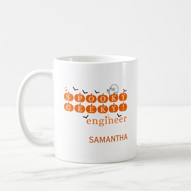 Taza De Café espeluznante ingeniero geek (Izquierda)
