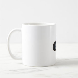 Taza De Café Espeluznante moto montada en Halloween Biker Fun C